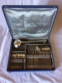 ménagère couverts en métal argenté Art Déco