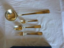 ménagère couverts en métal argenté Art Déco