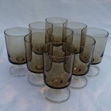 Lot 6 verres à pied vintage