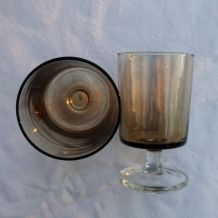 Lot 6 verres à pied vintage