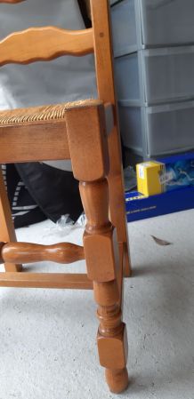 Lot de 6 Chaises bois massif