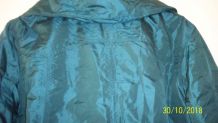 Manteau J.RiU - style anorak long-vert foncé avec reflet-Tai