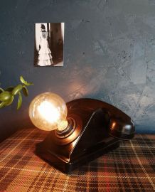 Lampe industrielle, lampe vintage - "Appel masqué"