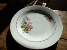 ¨Plat  motif Fleurs  LCEG France année "50"