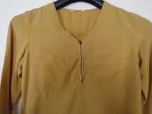 Robe en coton moutarde