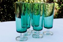 Lot 6 flûtes vintage luminarc collection Suède 