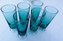 Lot 6 flûtes vintage luminarc collection Suède 