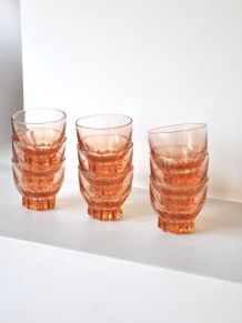 9 verres rosés 