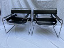 Paire de fauteuil Wassily - Marcel Lajos Breuer  -  1968  