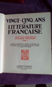 25 ans de littérature française