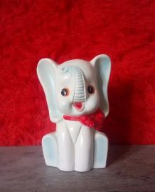 Jolie tirelire éléphant  en céramique - Années 60