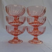 Lot 6 coupes Rosaline de Luminarc