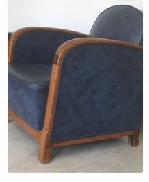 2 fauteuils club années 30