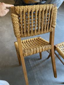 4 Chaises cordes vintage