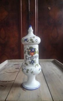 Ancien pot d'apothicaire en céramique 