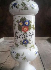 Ancien pot d'apothicaire en céramique 