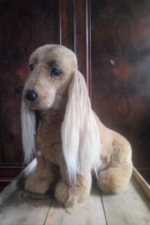 Cocker en peluche vintage (Jouets Berger)