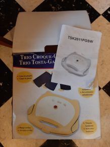 Appareil multifonction gaufrier grill panini croque monsieur