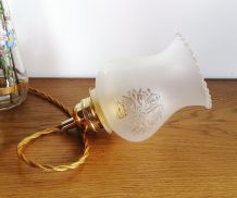 Lampe Baladeuse vintage, suspension verre "Jade"