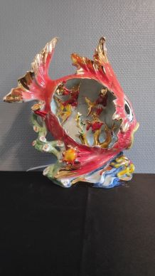 lampe poisson en céramique Vallauris