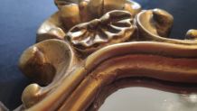 miroir baroque en stuc doré