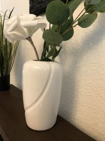 Bbeau vase blanc céramique