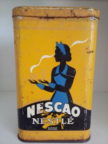 Boite tôle Nescao  de Nestlé années 50