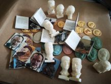 lot ancien d'objets publicitaires station total 