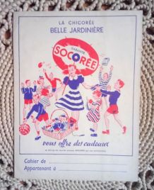 Ancien protège cahier publicitaire 