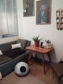 Petite table vintage pieds compas