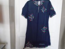 Tunique mousseline et émaux