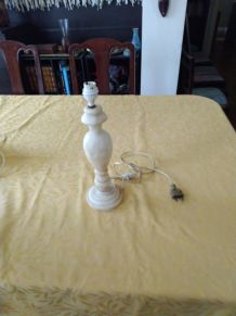 Pied de lampe albâtre massif