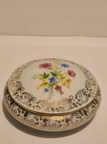 Boîte Porcelaine de limoges décors Floral