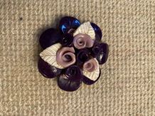 Broche vintage à fleurs 