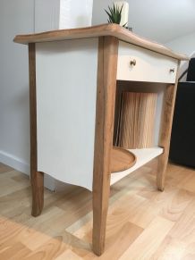 Console chêne relookée