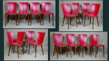 4 chaises bistrot vintage Horgen-Glarus années 60