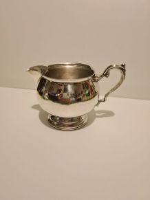 Pot à lait métal argenté MR Silver Plated Style Rocaille