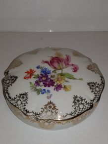 Boîte Porcelaine de Limoges SAP France décor floral