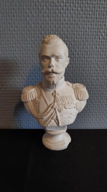 buste de Nicolas II en plâtre