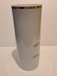 Vase porcelaine de l'Abbaye décor fleurs