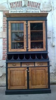 buffet vaisselier noir brut