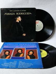 Lot de 2 33 tours Amalia Rodriguez dont un double album.  