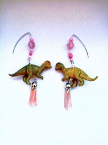 Boucles d’oreilles dinosaure , boucles d’oreilles Vélocirapt