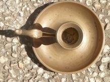 bougeoir  en  laiton , vintage