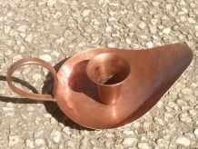 bougeoir  en  cuivre ,vintage