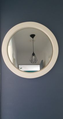 Miroir blanc vintage "passe-partout"