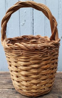 panier rond en osier