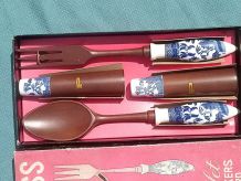 coffret couverts a salades japon vintage