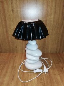 Lampe galet à led design vinyle 33 tours / Art artisanal