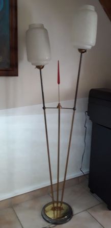 lampadaire  de la maison lunel   ; 1950  laiton  ;   h160x50